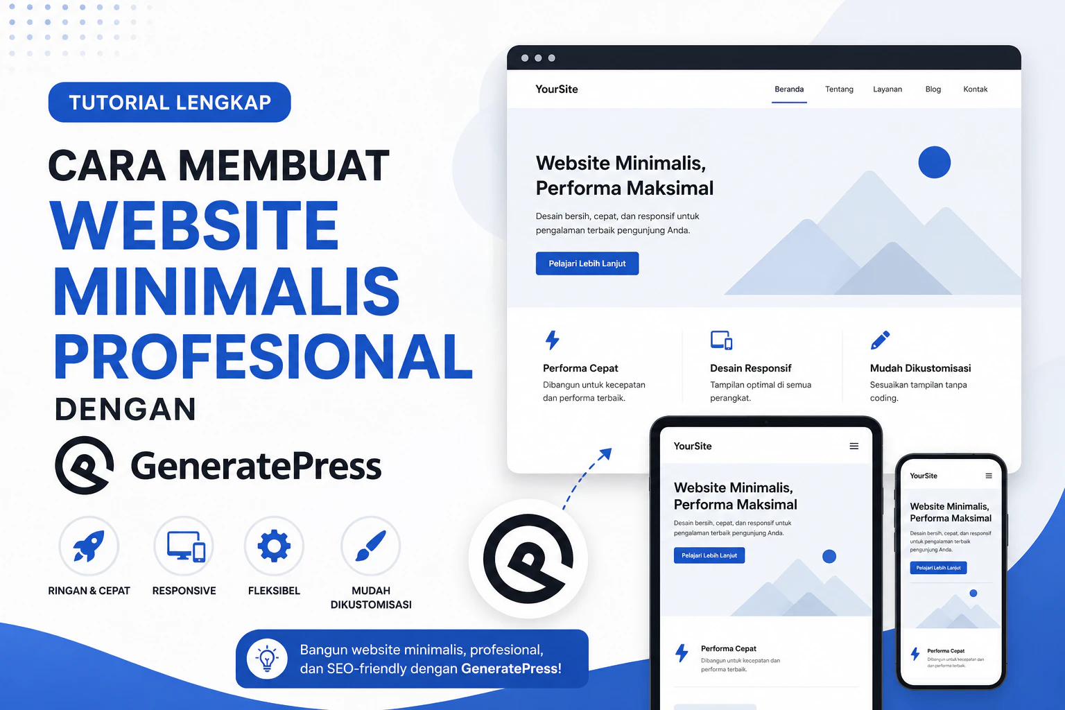 Cara Membuat Website Minimalis Profesional dengan GeneratePress